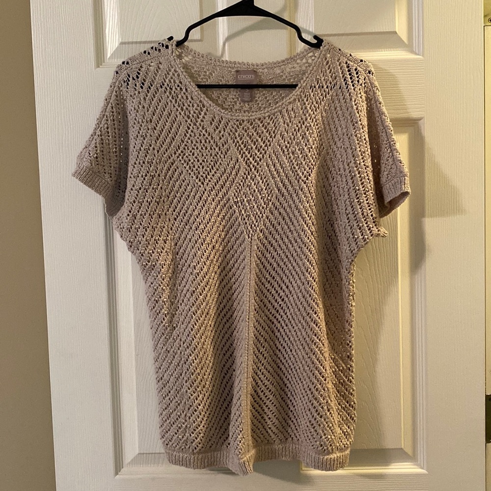Chico’s Short Sleeve Sweater